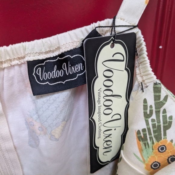 NWT Voodoo Vixen Retro Cactus Dress - Picture 3 of 7